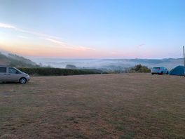 Sunrise at zambuka - one aspect of the views from the site.