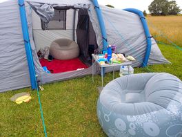 Tent up