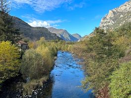 River flows through villages
