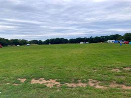 One half of the campsite