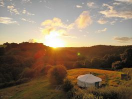 Yurt sunset