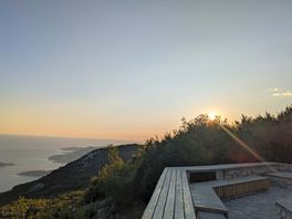 View point 3 minute walk from campsite