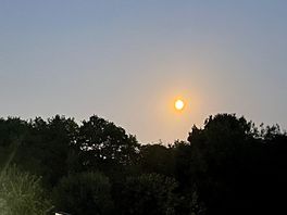Moon over the camp