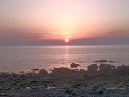 Beautiful sunset on the beach