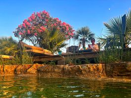 Le petit lac dans le camping