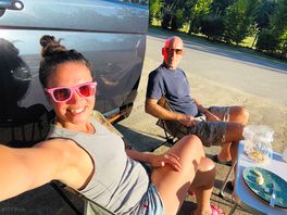 Bbqing on our last night