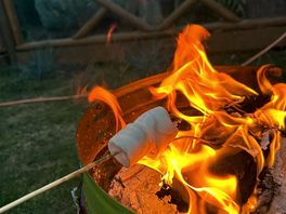 Making s’mores