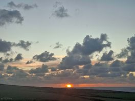 Sunset.