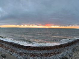 Panoramic sunset views.