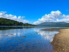 The view from the banks of the loch