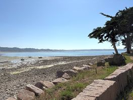 Adjoining rocky beach - tidal so sometimes full and sometimes empty!