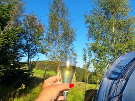 Well deserved after that hill !