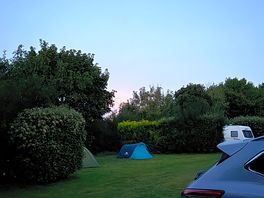 A pic of the red moon over the campsite