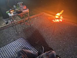 Camp fires allowed off the ground
