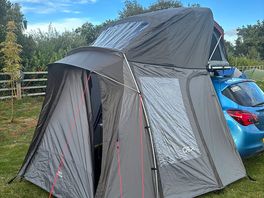 Wanted somewhere close to try out the new awning to the roof tent.
