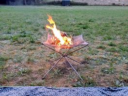 Off the ground fire basket allowed.