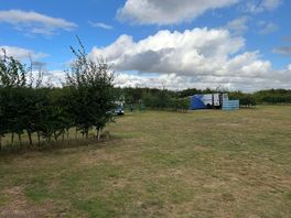 The view from our tent. campers/tents etc only on edges of the field not the central space.
