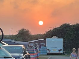 Sunset from our campsite