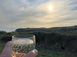 Relaxing evening listening to the sea