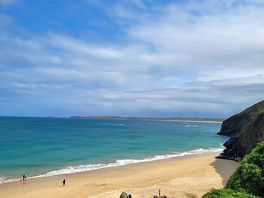 Carbis bay from the train to st ives