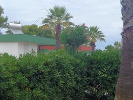 Uitzicht vanaf de bungalow