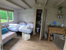 Inside of one of the cabins.