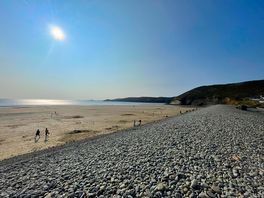 Newgale beach at low -tide