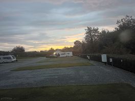 Sunrise over camp