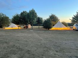 Campsite glamping fields