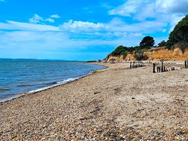 Lepe beach, 5 minutes walk from the campsite.