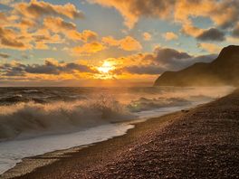 Eype beach sunset