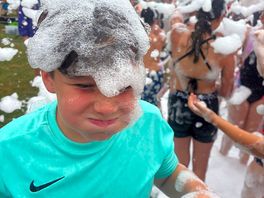 Kids foam party and ali o & slide provided free of charge