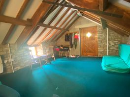 Inside upstairs of barn house