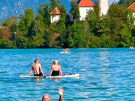 The lake is lovely for swimming