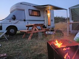 Canp fires and picnic benches make for a great outdoor living experience.