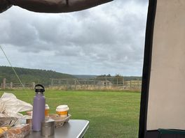 View from our camper awning