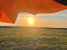 View from our tent in morning
