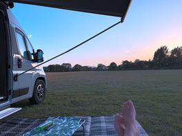 Sunset, feet up!