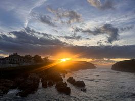 Not bad for a late october, wednesday evening!! just 5 minutes walk from the campsite