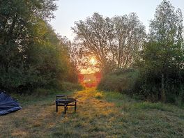 Sunrise at one of the pitches