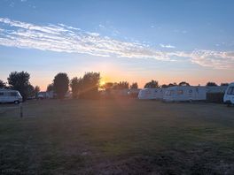 Sunset on site