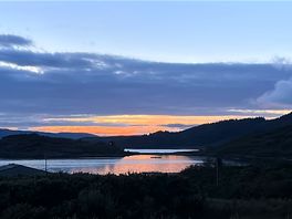 Sundown campsite view