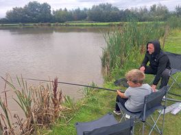 Dad and lad fishing
