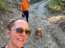 Hike up the mountains behind the campsite