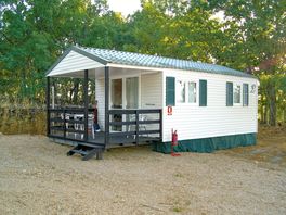 Static caravan exterior