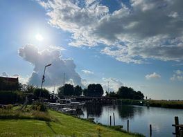 Blick nach links am wasser