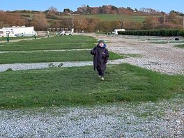 Pitch views empty so the grandchildren had fun