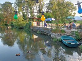 The restsurant on the campsite by the mill pond