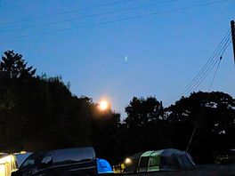 Campsite by moonlight