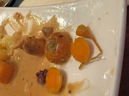 Mouldy carrots, cold sauce